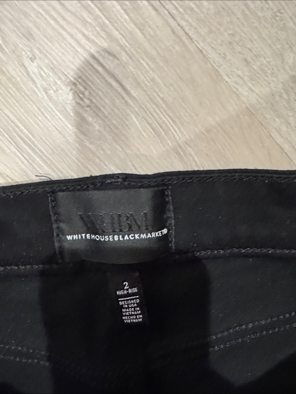 White House Black Market Black Flare Jeans - Picture 2 of 3